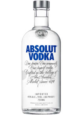 ABSOLUT VODKA 750ML