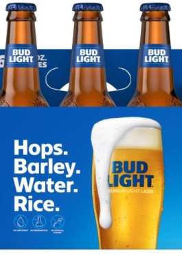 BUD LIGHT 6PK 12OZ BTLS