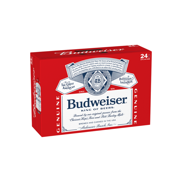BUDWEISER SUITCASE 12OZ CN 24PK