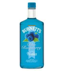 BURNETTS BLUE RASBERRY 750ML