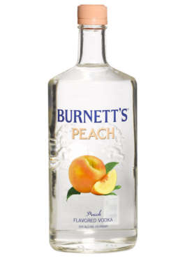 BURNETTS PEACH 750ML
