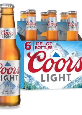 COORS LIGHT 12OZ LONGNECK 6PK
