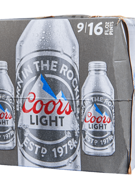 COORS LIGHT  ALUM BTLS 16OZ 9PK