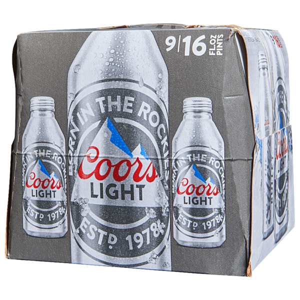 COORS LIGHT  ALUM BTLS 16OZ 9PK
