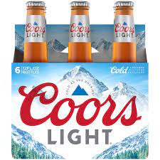 COORS LIGHT BTLS 6PK