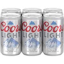 COORS LIGHT CN 8OZ 6PK CANS