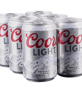 COORS LIGHT 8OZ CANS 6PK