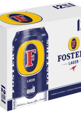 FOSTERS LAGER BOTTLES 12PK