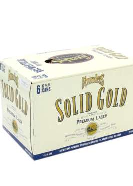 FOUNDERS SOLID GOLD LAGER CN 6PK BOX