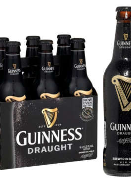 GUINNESS DRAUGHT BTLS 6PK