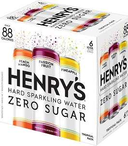 HENRY'S SPIKED SPARKLING 6 PK CANS