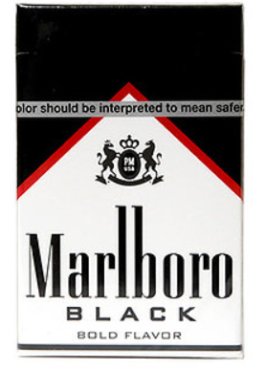 MARLBORO BLACK SHORTS RED 1PK