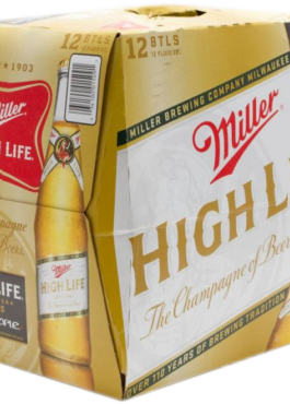 MILLER HIGH LIFE BTLS 12PK