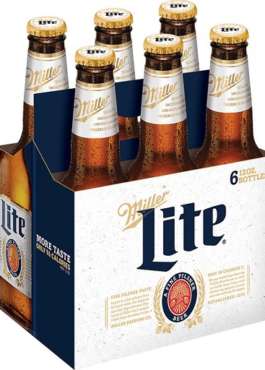 MILLER LITE 12OZ BTLS 6PK