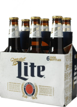 MILLER LITE 12OZ CN 6PK