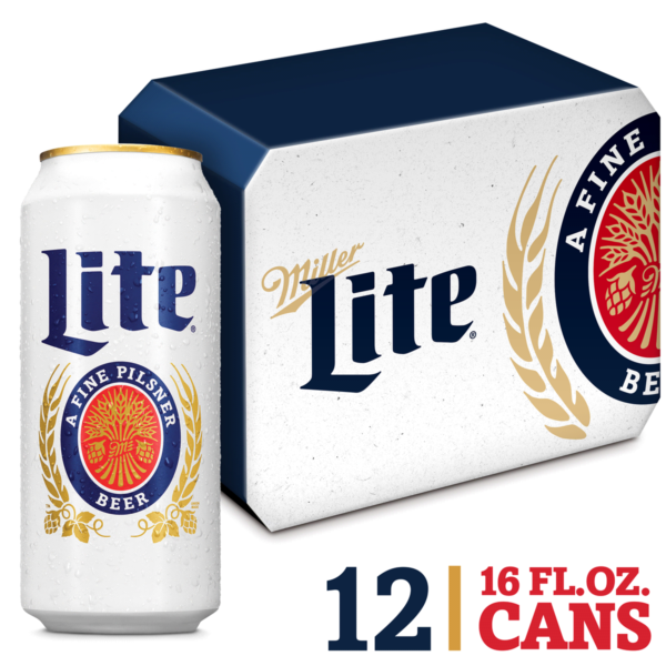 MILLER LITE 16OZ CN 12PK