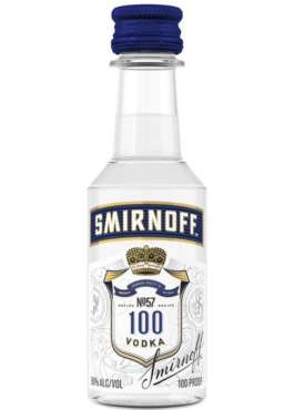 SMIRNOFF 100 PROOF 50ML