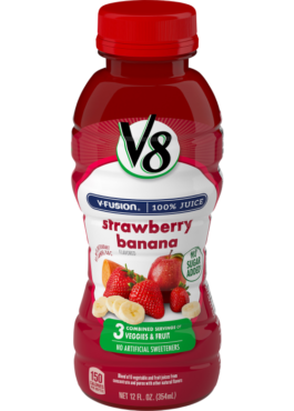 V8 FUSION STRAWBERRY 12OZ