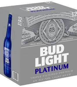 BUD LIGHT PLATINUM 12 PK BTLS